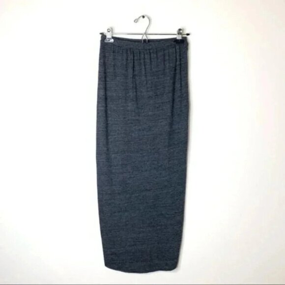 Anthropologie Nation Marnie Wrap Midi Skirt Knit High Rise Waist Gray Size XS - Picture 14 of 15